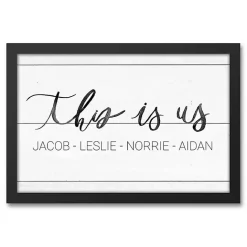 Outlet Kirklands Home Personalized This Is Us Canvas Wall Art