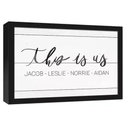 Outlet Kirklands Home Personalized This Is Us Canvas Wall Art