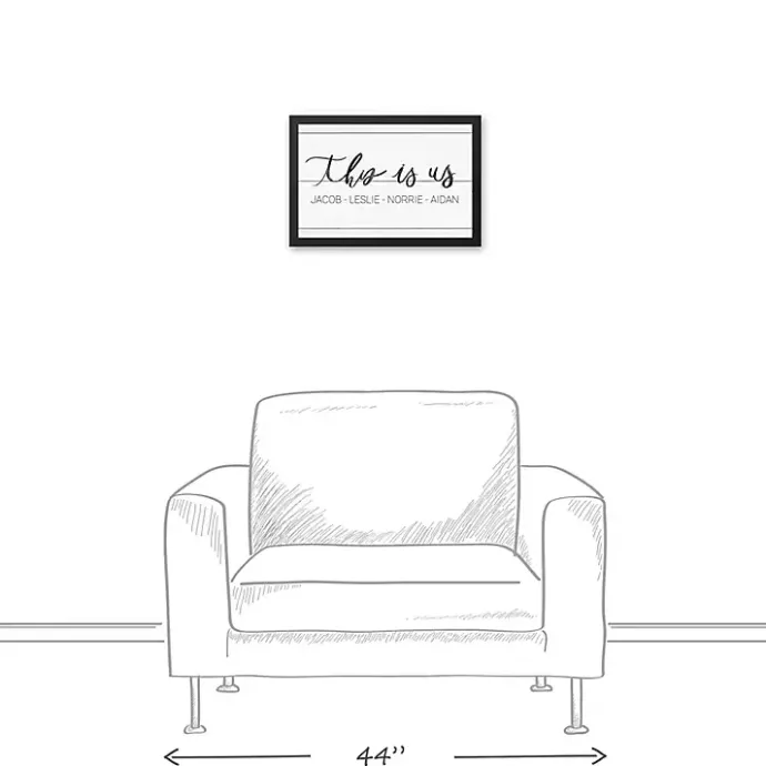 Outlet Kirklands Home Personalized This Is Us Canvas Wall Art