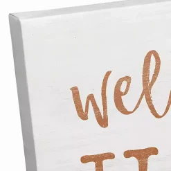 Outlet Kirklands Home Personalized Welcome Home Fall Canvas Art Print