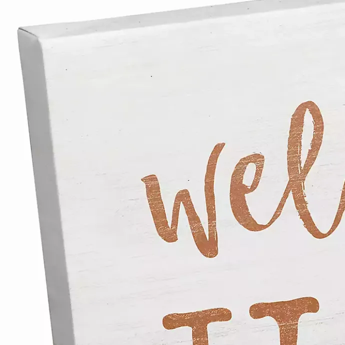 Outlet Kirklands Home Personalized Welcome Home Fall Canvas Art Print