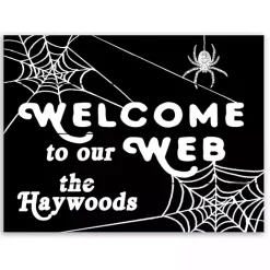 Outlet Kirklands Home Personalized Welcome to Our Web Wall Plaque