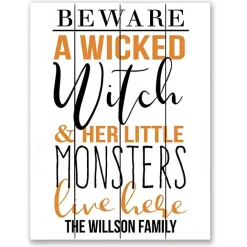 Outlet Kirklands Home Personalized Wicked Witch Halloween Wall Art