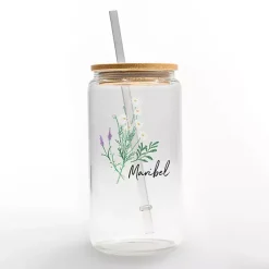 Outlet Kirklands Home Personalized Wildflower Floral Glass Cup