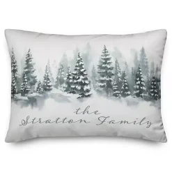New Kirklands Home Personalized Winter Tree Landscape Pillow
