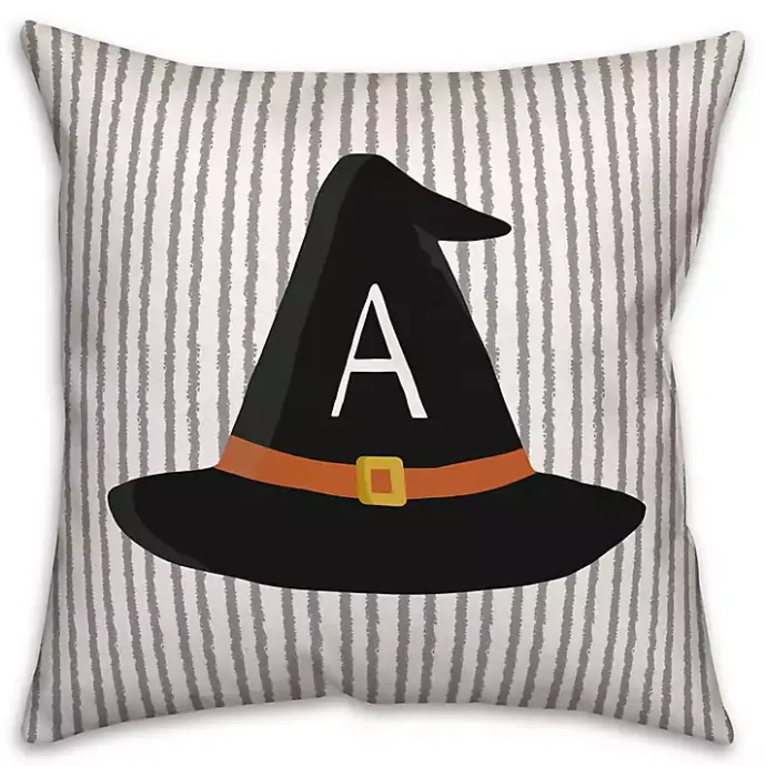 Online Kirklands Home Personalized Witch's Hat Monogram Pillow