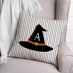 Online Kirklands Home Personalized Witch's Hat Monogram Pillow