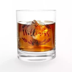 Best Kirklands Home Personalized Wreath Whiskey Glasses, Set of 2 Clear