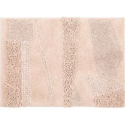 Discount Kirklands Home Petal Blush Asymmetrical Cotton Bath Mat, 60 in. Pink