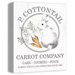 Best Kirklands Home Peter Cottontail Carrot Company Canvas Art Print