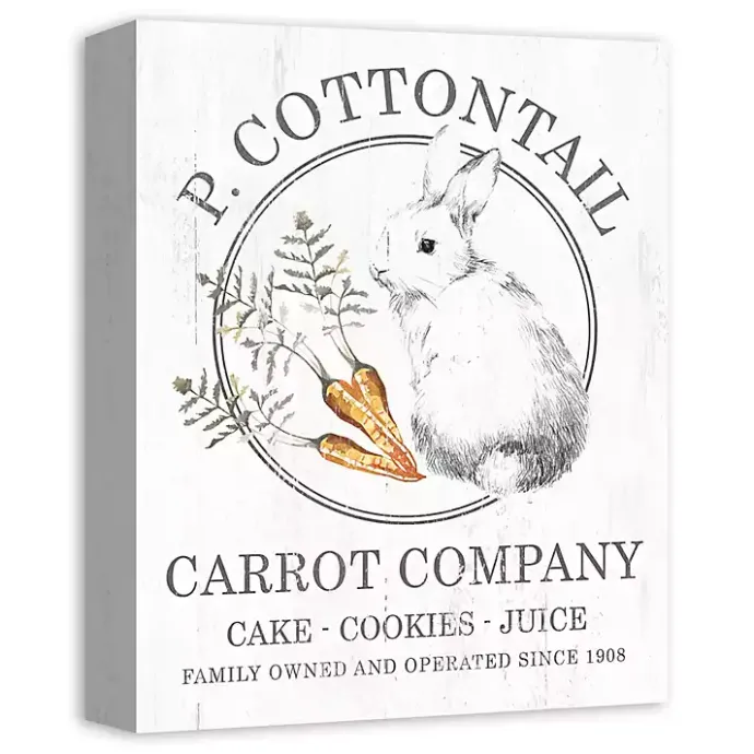 Best Kirklands Home Peter Cottontail Carrot Company Canvas Art Print