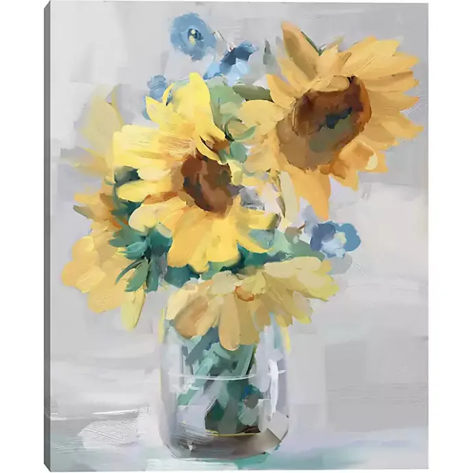 Sale Kirklands Home Petite Fleurs Sunflower II Canvas Art Print, 16x20