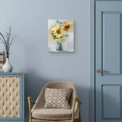 Sale Kirklands Home Petite Fleurs Sunflower II Canvas Art Print, 16x20