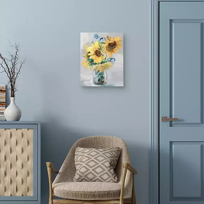 Sale Kirklands Home Petite Fleurs Sunflower II Canvas Art Print, 16x20