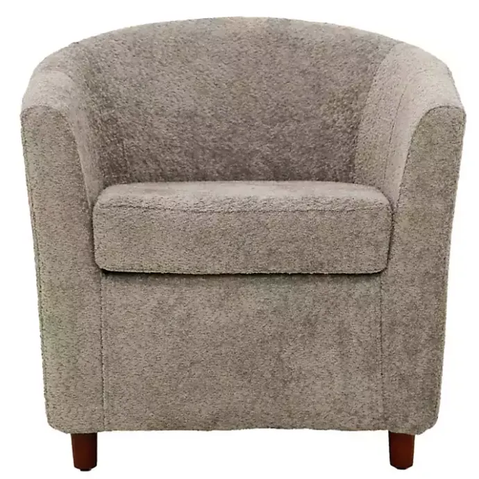 Sale Kirklands Home Pewter Boucle Parker Club Chair Gray
