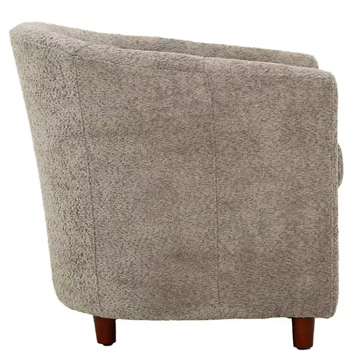Sale Kirklands Home Pewter Boucle Parker Club Chair Gray