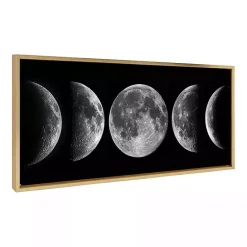 Kirklands Home Phases of the Moon Framed Canvas Art Print