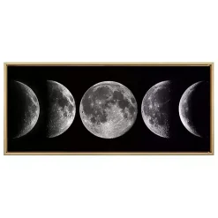Kirklands Home Phases of the Moon Framed Canvas Art Print