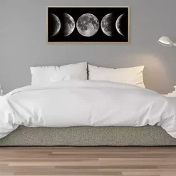 Kirklands Home Phases of the Moon Framed Canvas Art Print