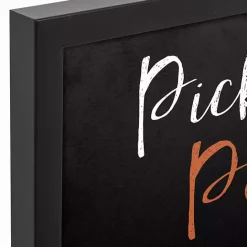 Outlet Kirklands Home Pick Your Poison Framed Canvas Art Print Black