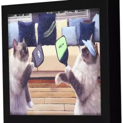 Clearance Kirklands Home Pickleball Cats Framed Art Print Multi