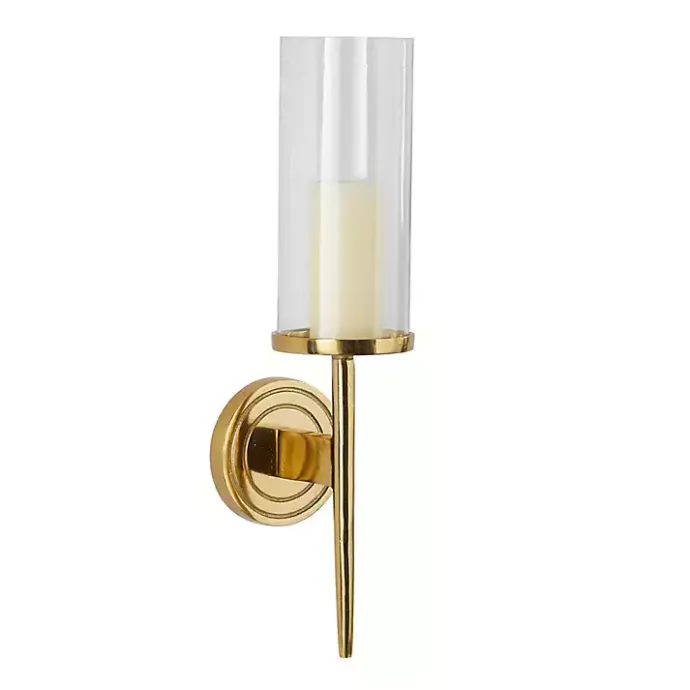 Hot Kirklands Home Pierre Polished Stem Sconce Gold