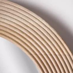 Outlet Kirklands Home Pill Capsule Oval Shaped Wood Wall Mirror