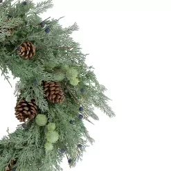 Best Kirklands Home Pine and Blueberry Wreath Green
