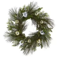 Best Kirklands Home Pine Mix and Ornament Wreath