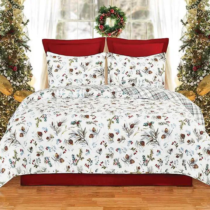 Outlet Kirklands Home Pinecone Reversible 3-pc. King Quilt Set