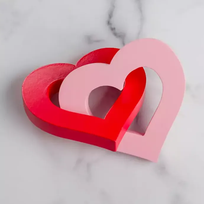 Best Kirklands Home Pink & Red Hearts Link Sculpture