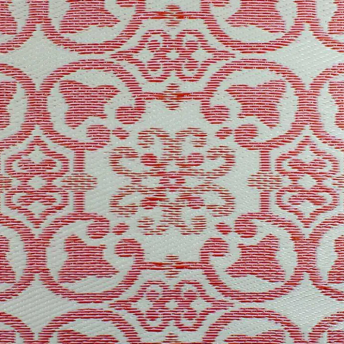 Best Kirklands Home Pink and Cream Floral Tile Outdoor Area Rug, 4x6