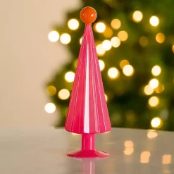 Hot Kirklands Home Pink and Orange Glass Christmas Tree