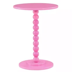 Hot Kirklands Home Beaded Spindle Accent Table Pink