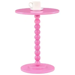 Hot Kirklands Home Beaded Spindle Accent Table Pink