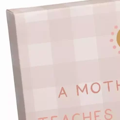 Outlet Kirklands Home Checkered A Mother's Love Canvas Art Print Pink