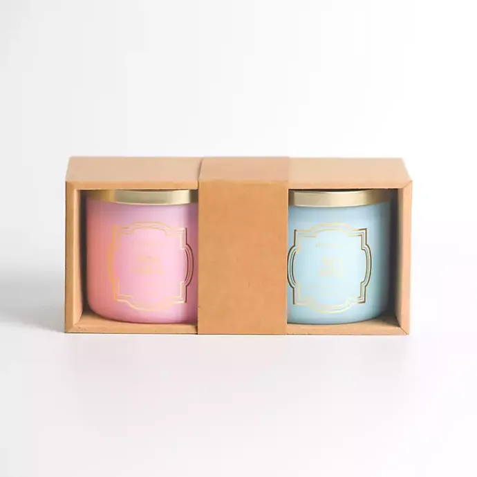 Hot Kirklands Home Pink Coral & Sea Salt 2-pc. Candle Set