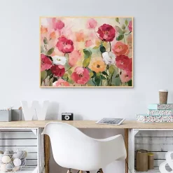 Best Kirklands Home Extract Framed Canvas Art Print Pink