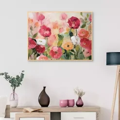 Best Kirklands Home Extract Framed Canvas Art Print Pink