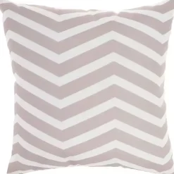 Clearance Kirklands Home Floral Chevron Outdoor Throw Pillow Pink