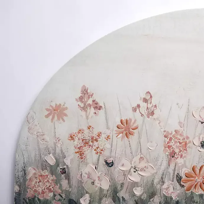 Online Kirklands Home Pink Floral Meadow Arch Canvas Art Print