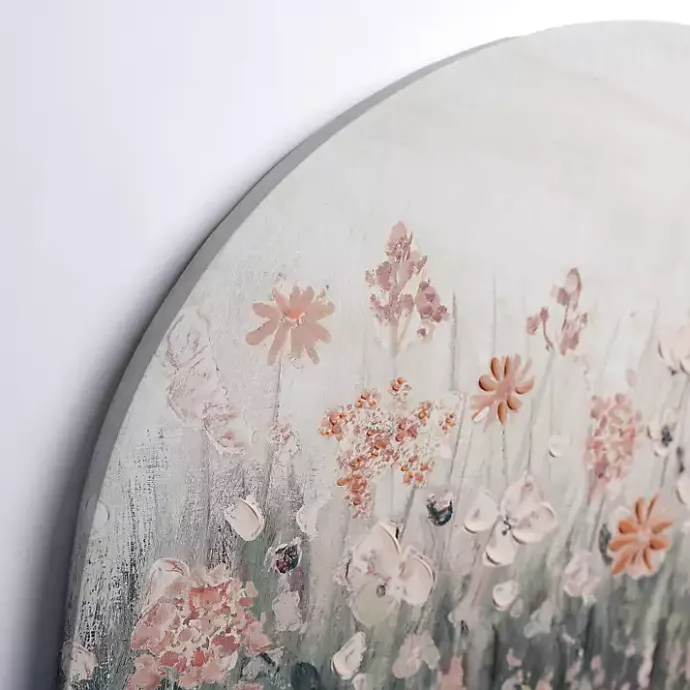 Online Kirklands Home Pink Floral Meadow Arch Canvas Art Print