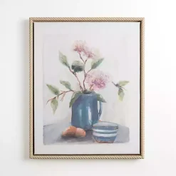 Clearance Kirklands Home Pink Floral Still Life Framed Canvas Art Print Multi