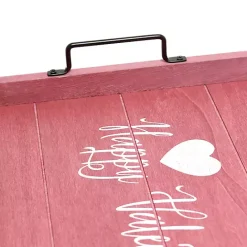 Clearance Kirklands Home Pink Happy Valentine's Day Wood Tray