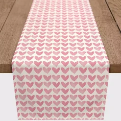 Best Kirklands Home Pink Hearts Cotton Twill Valentine's Runner