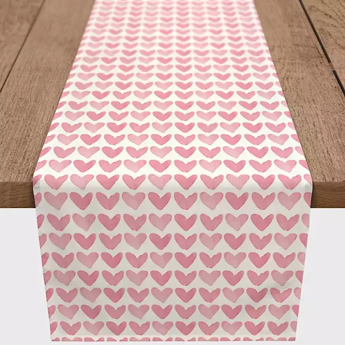 Best Kirklands Home Pink Hearts Cotton Twill Valentine's Runner