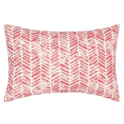 Hot Kirklands Home Herringbone Indoor/Outdoor Lumbar Pillow Pink