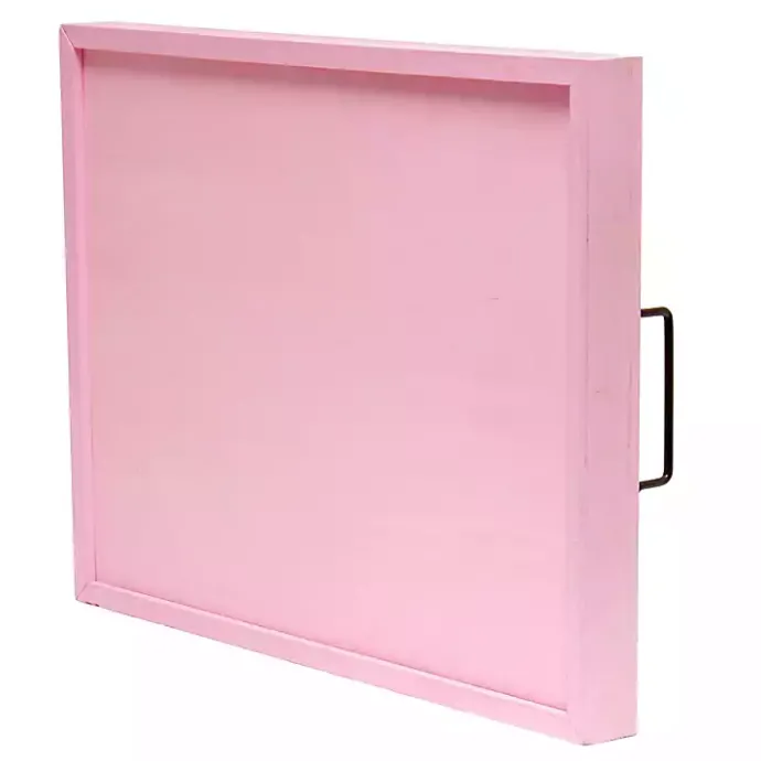 Best Kirklands Home Hoppy Easter Wood Tray Pink