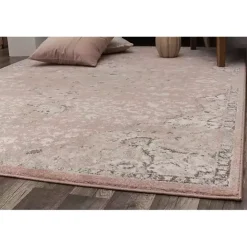Outlet Kirklands Home Pink Rose Medallion Area Rug, 5x7