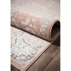 Outlet Kirklands Home Pink Rose Medallion Area Rug, 5x7